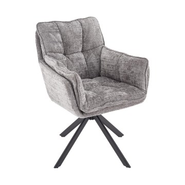 Silla de comedor giratoria VENT 1 ud. gris