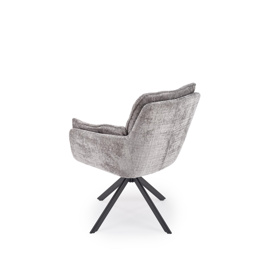 Silla de comedor giratoria VENT 1 ud. gris