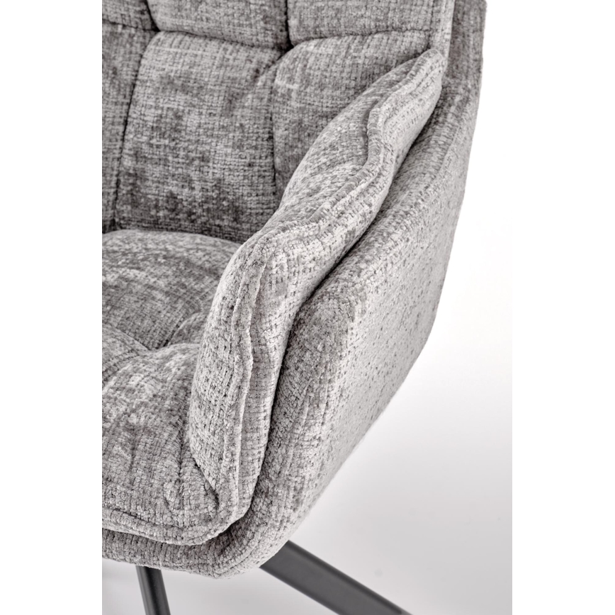 Silla de comedor giratoria VENT 1 ud. gris