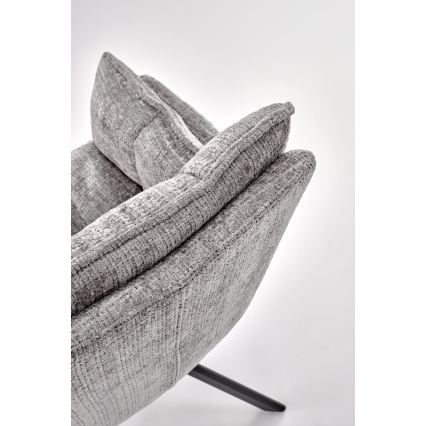 Silla de comedor giratoria VENT 1 ud. gris