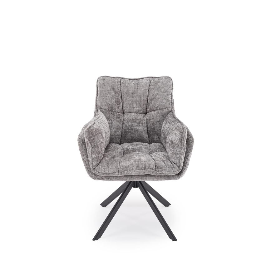 Silla de comedor giratoria VENT 1 ud. gris