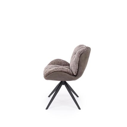 Silla de comedor giratoria VIDA 1 ud. gris