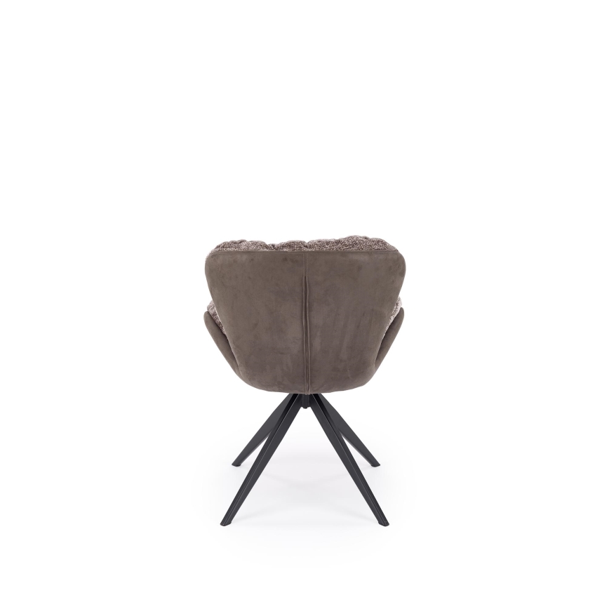 Silla de comedor giratoria VIDA 1 ud. gris