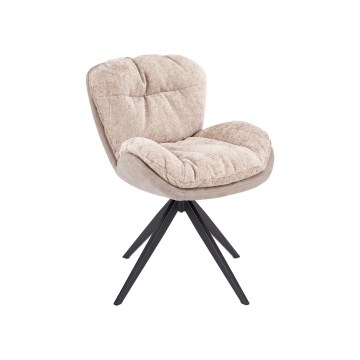 Silla de comedor giratoria VIDA 1 unidad beige