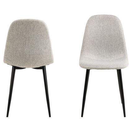 Silla de comedor KAIA 1 pz gris claro