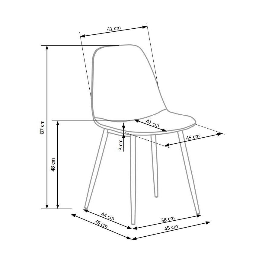 Silla de comedor KINDREL, 1 unidad, beige