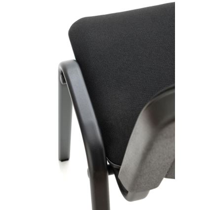 Silla de comedor LUCE, 1 ud., negra