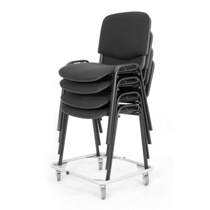 Silla de comedor LUCE, 1 ud., negra