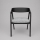 Silla de comedor LUSO negra/gris