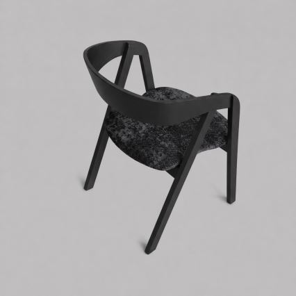 Silla de comedor LUSO negra