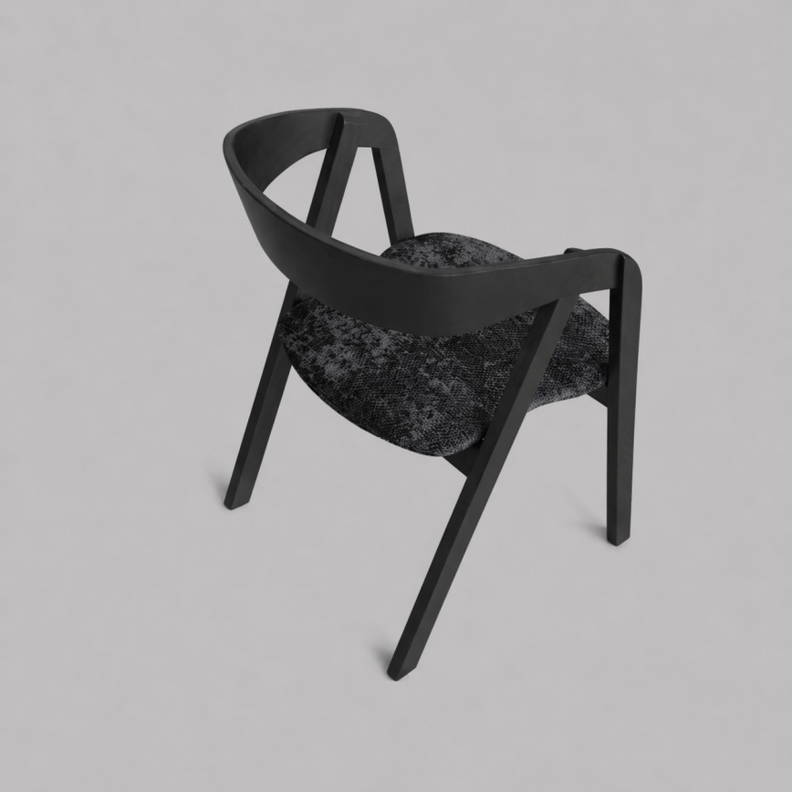 Silla de comedor LUSO negra