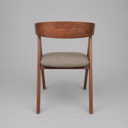 Silla de comedor LUSO nogal/marrón