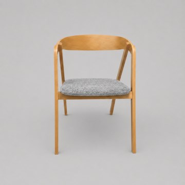 Silla de comedor LUSO roble/gris