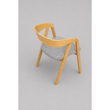 Silla de comedor LUSO roble/gris