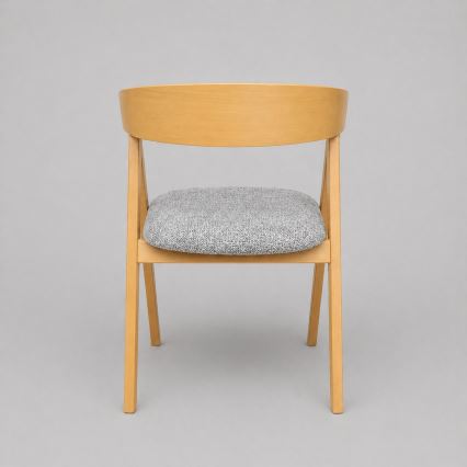 Silla de comedor LUSO roble/gris