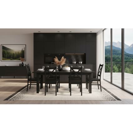 Silla de comedor NATE negro