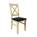 Silla de comedor NATE roble sonoma/negro