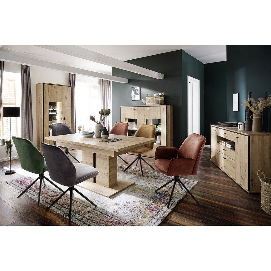 Silla de comedor NEXORO, 1 ud., color rojo