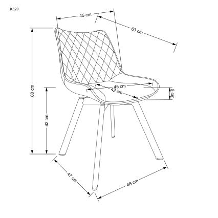 Silla de comedor OMBRA 1 unidad beige