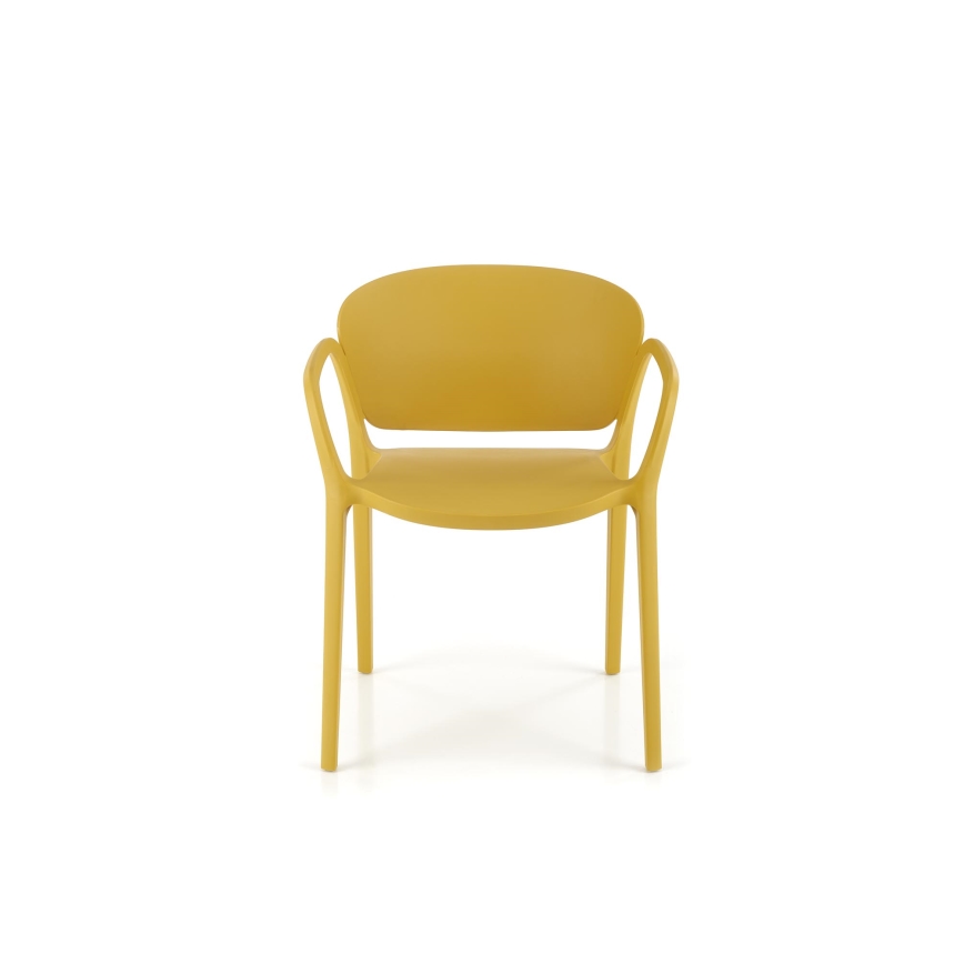 Silla de comedor RIDUS, 1 ud., amarilla