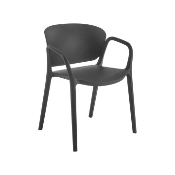 Silla de comedor RIDUS 1 ud. negra