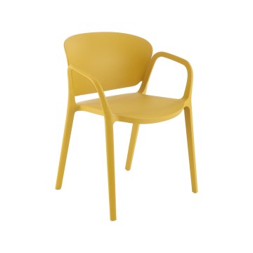 Silla de comedor RIDUS 1 unidad amarilla