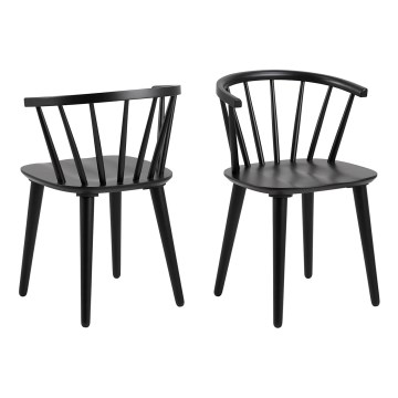 Silla de comedor RUBY 1 ud. negra