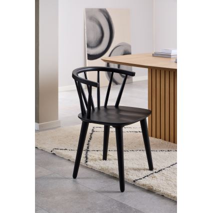 Silla de comedor RUBY 1 ud. negra
