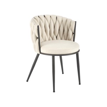 Silla de comedor TILOQ, 1 unidad, crema