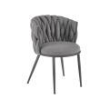 Silla de comedor TILOQ 1 unidad gris