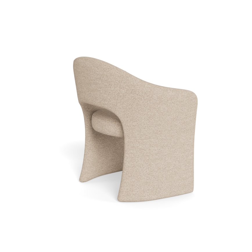 Silla de comedor con reposabrazos TORI beige