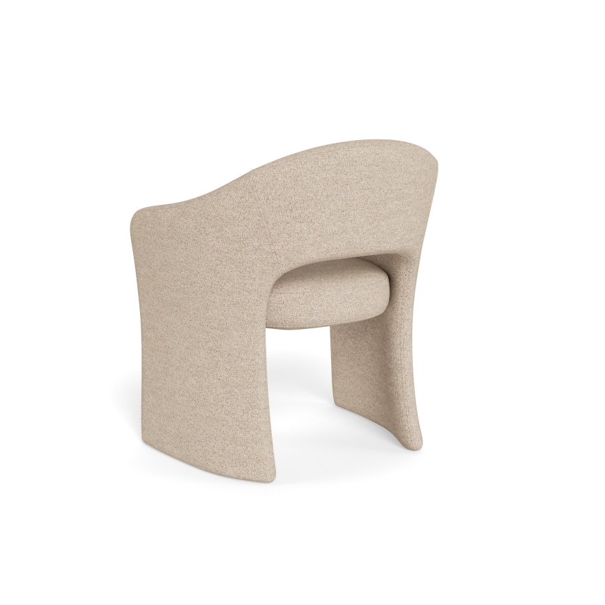 Silla de comedor con reposabrazos TORI beige