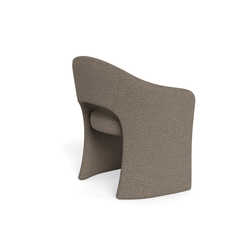 Silla de comedor con reposabrazos TORI taupe
