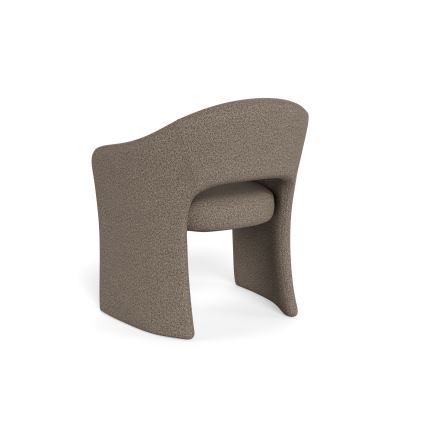Silla de comedor con reposabrazos TORI taupe