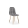 Silla de comedor VELSOR, 1 ud., gris