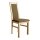 Silla de comedor ZOE roble/marrón oscuro