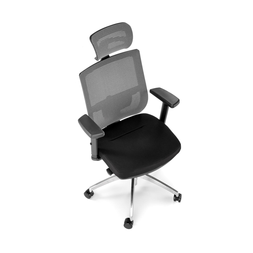 Silla de oficina ELMIR negra/gris