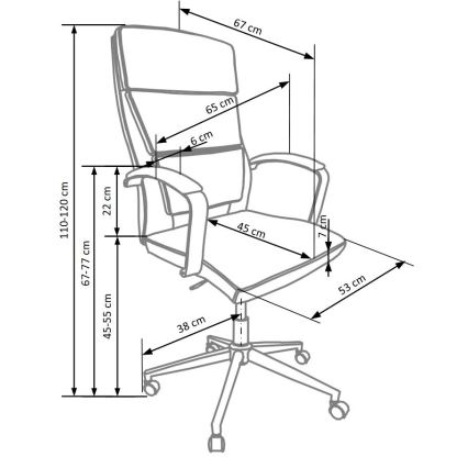 Silla de oficina FANU blanca