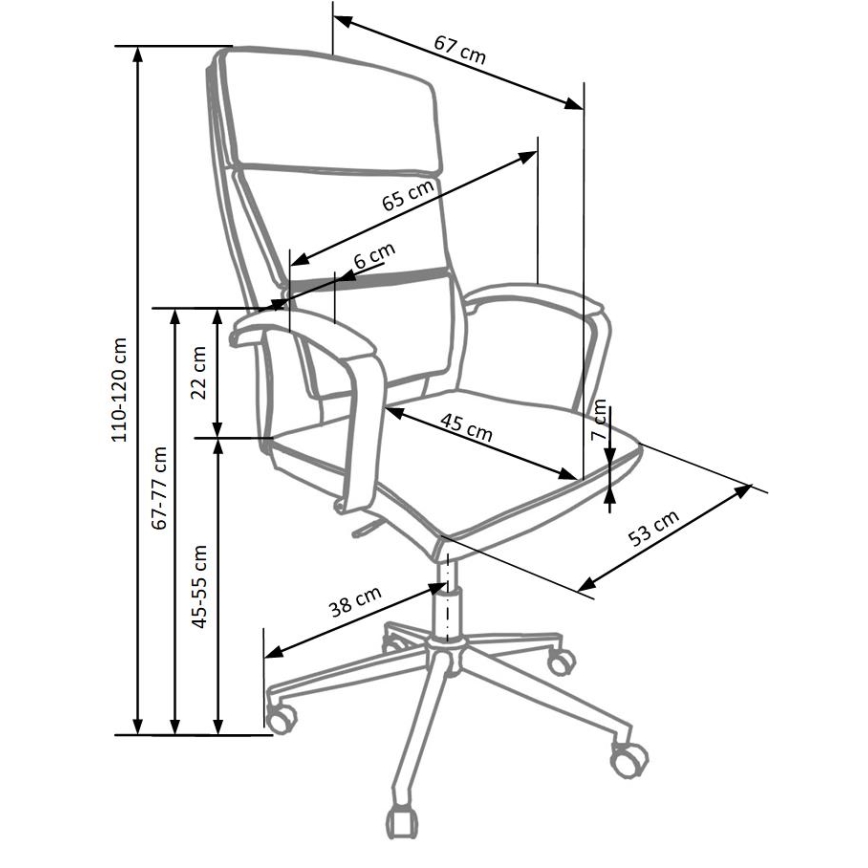 Silla de oficina FANU blanca