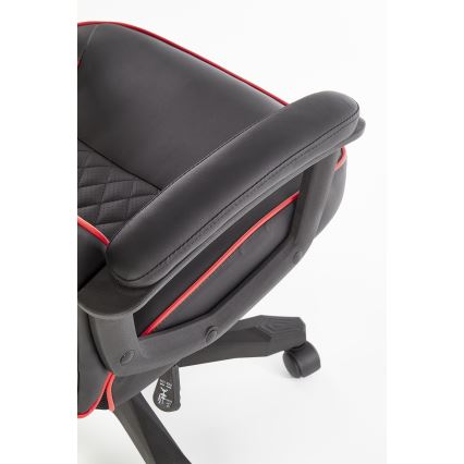 Silla de oficina HELO negra/roja