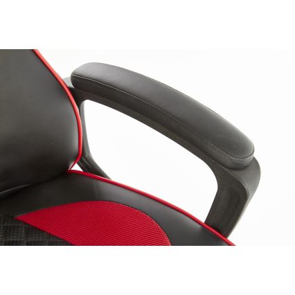 Silla de oficina HELO negra/roja