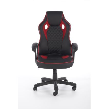 Silla de oficina HELO negra/roja