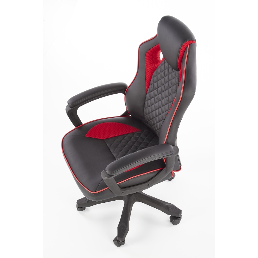 Silla de oficina HELO negra/roja