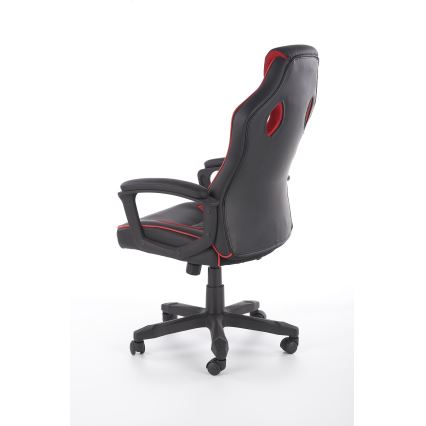 Silla de oficina HELO negra/roja