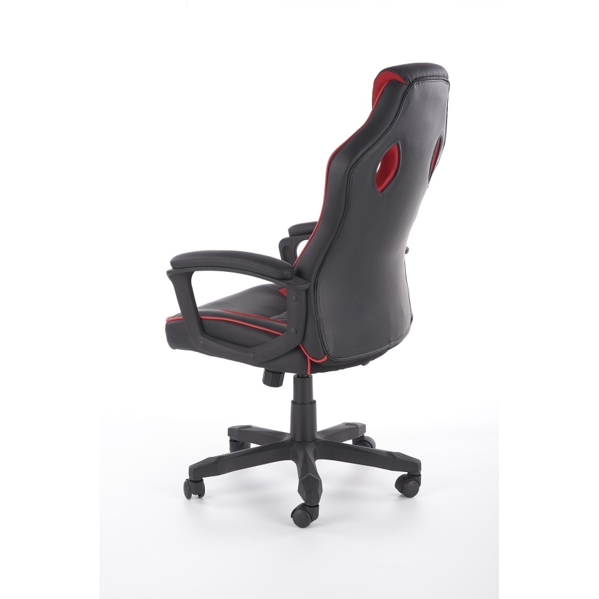 Silla de oficina HELO negra/roja
