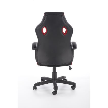 Silla de oficina HELO negra/roja