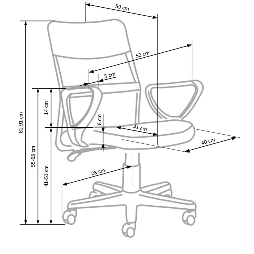 Silla de oficina LIRI gris