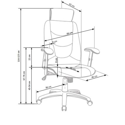 Silla de oficina ORVI negra
