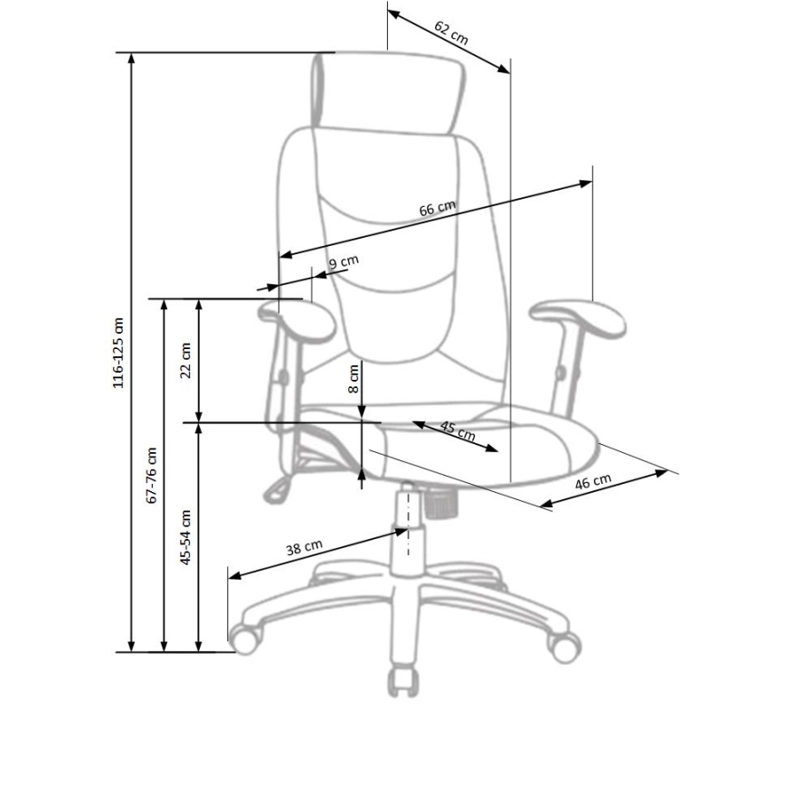 Silla de oficina ORVI negra