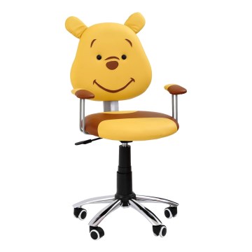 Silla de oficina TEDDY marrón/amarilla